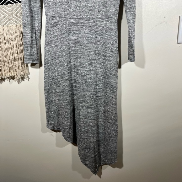 Alice and Olivia marled gray asymmetric hem dress - Picture 2 of 8